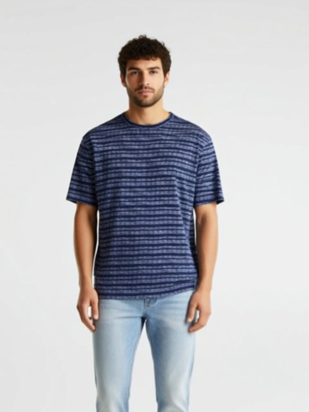 BOCA Men’s boating shirt. Size M, blue (G5)